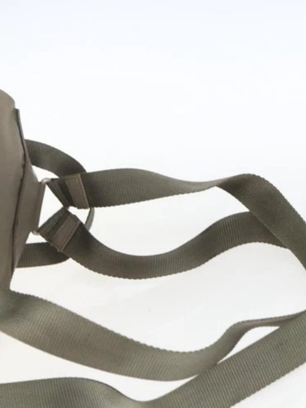 PRADA Backpack Nylon Khaki Silver Auth 163902 - Picture 8 of 16